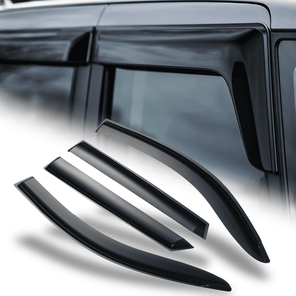 M-AUTO Set of 4 Outside Mount Window Visor Deflector Rain Guards Smoke Tinted for 2016-2020 Hyundai Tucson