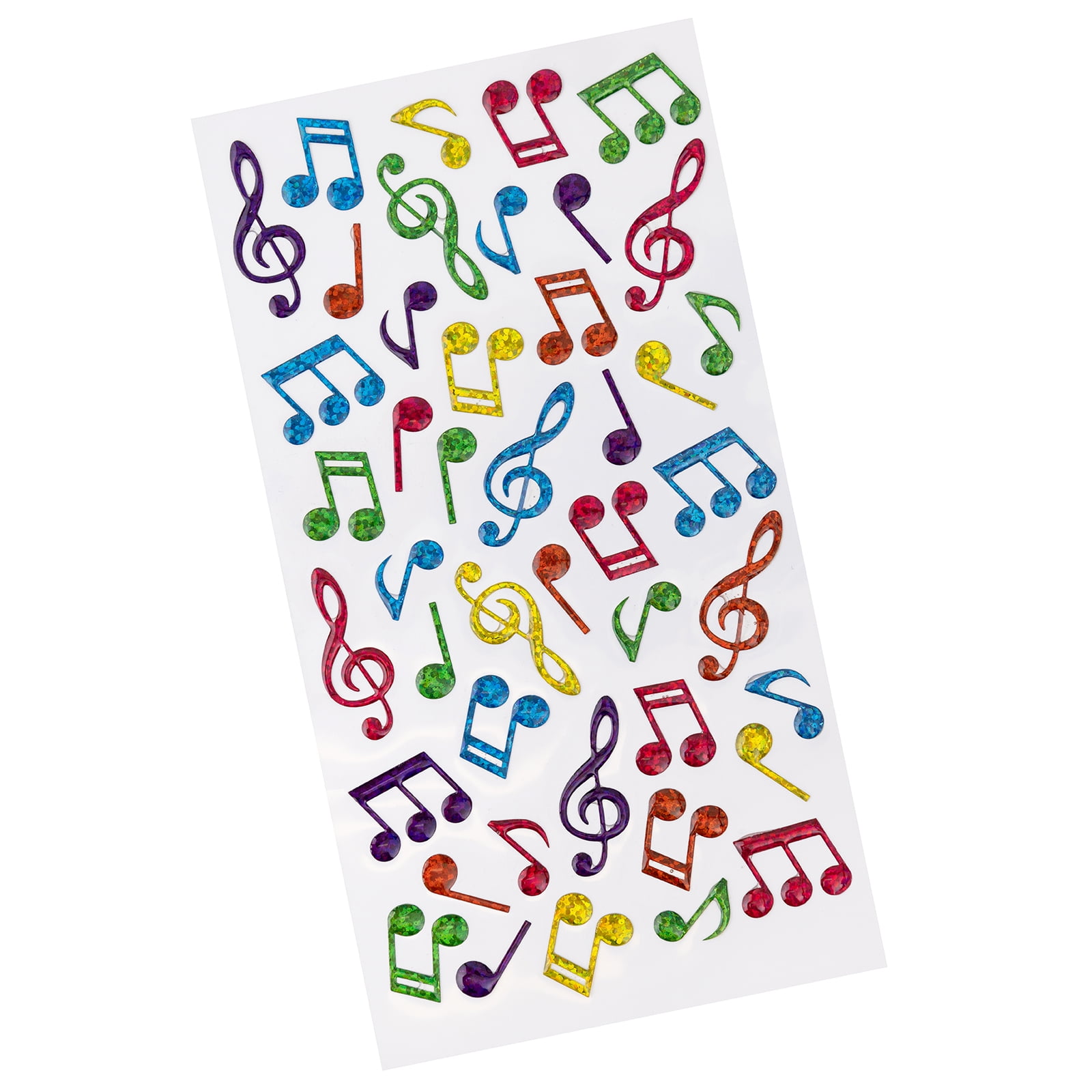 Sticko Solid Multicolor Sparkler Music Notes Themed Vinyl