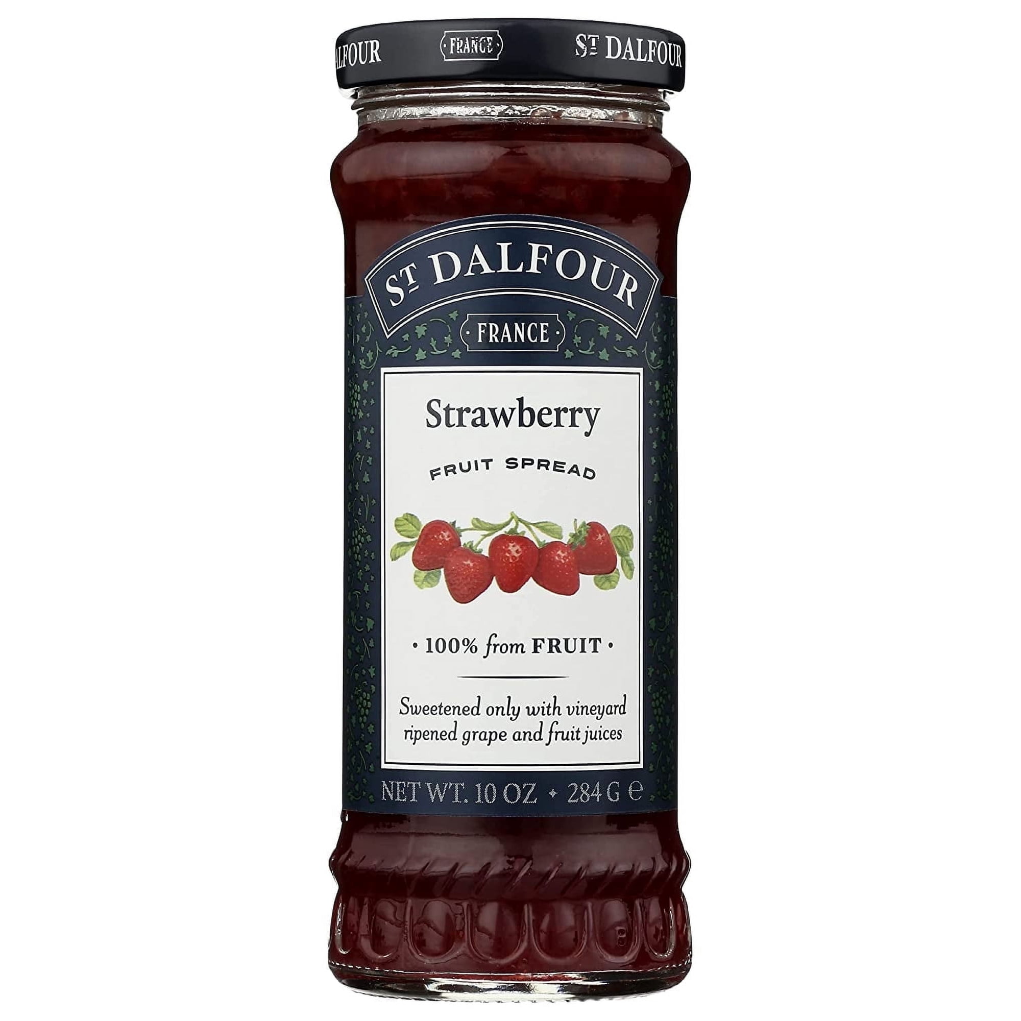 St. Dalfour, Strawberry, Deluxe Strawberry Spread, 10 oz Pack of 2