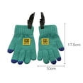 thumbnail image 6 of Naierhg 1 Pair Children Gloves Anti lost Colored Lanyard Letter Cloth Label Cute Gloves Cold Stretchy Knitted Five finger Gloves Winter Outdoor Accessories Red, 6 of 8