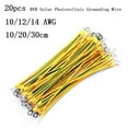 thumbnail image 2 of 20PCS BVR Solar PV Ground Wire with Terminals 10/12/14 AWG Solar Ground Wire, 2 of 3