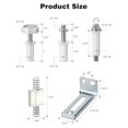 thumbnail image 4 of FashionCha 16x Bifold Door Hardware Kit Stainless Steel Bifold Door Top Guide Wheel Bifold, 4 of 4