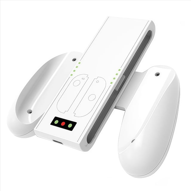 Mango de carga para mandos izquierdo y derecho, compatible con Nintendo Switch 2, con batería recargable y luz indicadora