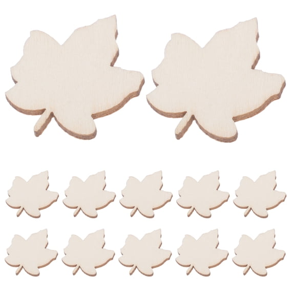 50 Pcs Maple Leaf Handmade Accessories Fall Leaves Cutouts Mini Fall Leaves Cutout DIY Decor