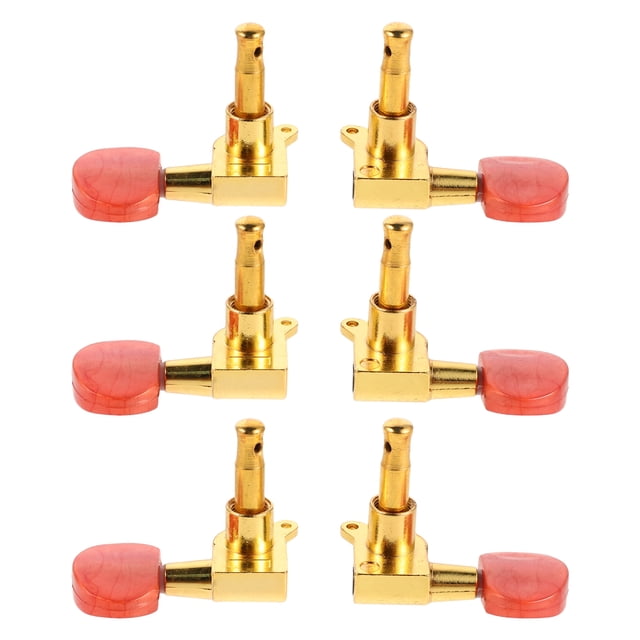 VERDANVERSE 6Pcs Guitar String Tuning Pegs Gold for Acoustic Classical Guitar Smooth Adjustment