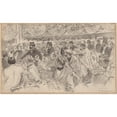 thumbnail image 2 of Wallace Morgan 18x13 Black Ornate Wood Framed Double Matted Museum Art Print Titled - Election Convention, for Illustration in Century&nbsp;Magazine (Early to Mid-20th&nbsp;Century), 2 of 5