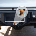 thumbnail image 4 of Hitch Cover Fits For 2-Inch Hitch,Cute Brown And White Dog With Large Earsrubber Trailer Hitch Cover Tube Plug Insert,Car Exterior Accessories, Receiver Tube Hitch Plug, 4 of 6