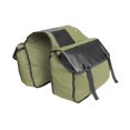 thumbnail image 3 of Bolsa para alforja de bicicleta, multiusos, fácil de instalar, lona resistente al desgaste, resistente, para parte trasera de bicicleta. Verde, 3 of 9