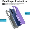 thumbnail image 2 of Galaxy A17 5G Case , 2 in 1 Phone Case for Samsung Galaxy A17 5G 6.7 inch ,Takfox Shockproof Protection Heavy Duty Armor Hard Plastic & Rubber Rugged Full Body Bumper Cover- Purple, 2 of 9