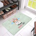 thumbnail image 3 of MKHERT Unicorn with Rainbow and Flowers Happy Birthday Doormat Rug Home Decor Floor Mat Bath Mat 30x18 inch, 3 of 3