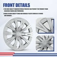 thumbnail image 4 of 4 Pack,16" Hubcaps for 2018-2024 Toyota Camry,Wheel Rim Cover for 2018-2024 Toyota Camry Hybrid,Compatible With Steel Wheels,Snap on Hub Caps Replacement,ABS+PC Material,Lacquer, 4 of 7
