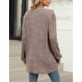 thumbnail image 2 of Womens Plus Size Tops Tunic Crewneck Long Sleeve Shirts Solid Blouse Casual Loose Fall Tops Alsol Lamesa, 2 of 6