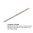 thumbnail image 4 of Uxcell 3mm Dia 80mm Long Length Titanium Coated K35 Tungsten Carbide Twist Drill Bits, 4 of 6