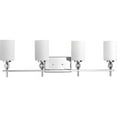 thumbnail image 2 of Progress Status P2777-15 33.88" 4-Light Chrome Vanity Wall Lamp, E26 Bulbs, 2 of 10