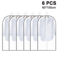 thumbnail image 1 of Sac à Vêtements en Plastique Transparent - 6 Pcs (60x100cm) - Protection de Costume Longue Durée - Style 2, 1 of 5