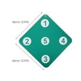 thumbnail image 2 of OUNONA 2Pcs Dark Green Fencing Targets with Dual Sided Design Durable Self Training Accessories for Wall Mount, 2 of 8