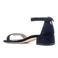 thumbnail image 3 of XYD Women's Dress Round Open Toe Ankle Strap Sandals with Buckle Classic Low Block Heel Shoes for Wedding Prom Size 14.5 Navy, 3 of 4