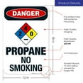 thumbnail image 3 of Propane No Smoking Sign, OSHA Danger Sign,, 3 of 8