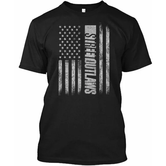 Street Outlaws Flag American Racing Retro Car Culture Graphic Unisex T-Shirt up to 5XL