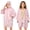 Light Pink, variant on SUN CUBE Hooded Towel Robe for Boys Girls 7-12, Kids Swim Cover Up Hoodie, Zip Up Changing Poncho, Quick Dry Absorbent Fleece Swimsuit Coverup for Pool Beach Surf Bath, Sea Blue