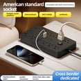 thumbnail image 2 of JOUALY 19-in-1Compact Power Strip, Surge Protector with 13 Wide Spaced AC Outlets & 6 USB Ports(3A3C), Flat Plug 5FT Cord, FCC Certified USB Charging Station for Home Office Dorm Travel, Black, 2 of 6