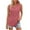 Pink, variant on CQONEPT V Neck Tank Tops for Women Causal Tunic Sleeveless Top Ladies Solid Color Cami,Blue