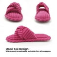 thumbnail image 3 of Real Fancy Women Memory Foam House Womens Slipper Slides Home Bedroom Bathroom Spa Open Toe Cozy Comfortabel Corduroy Slippers, 3 of 5