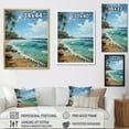 thumbnail image 4 of Designart "Beach Tropical Paradise Painting IV" Nautical & Beach Floater Framed Wall Decor, 4 of 7