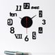 thumbnail image 5 of Reloj de pared silencioso de bricolaje, espejo adhesivo, decoración de oficina en el hogar, sin marco, 50x50cm, Negro, 5 of 7