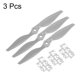 thumbnail image 3 of 3Pcs Hélice 7x5 Pulgadas Hélices RC de 2 Palas Grises con Anillos Adaptadores para Reemplazo de Aeronaves RC, 3 of 7