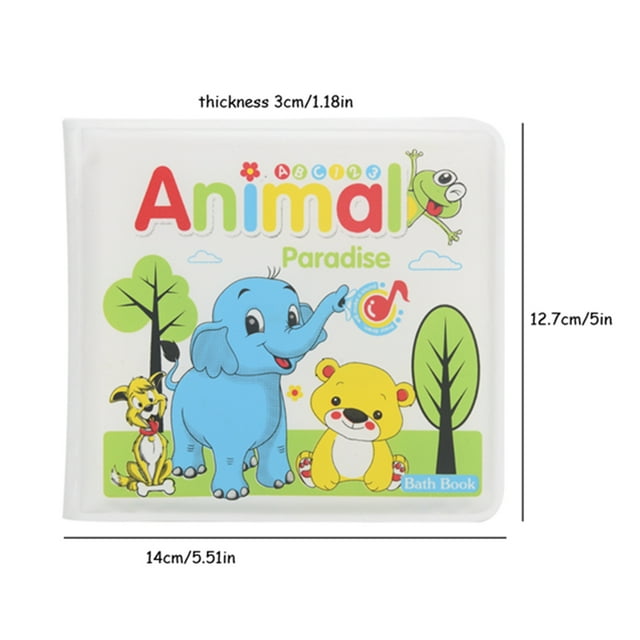 Baby Bath Book, Baby Educational Toy, Waterproof Environment Friendly Durable for Kids Early Educational