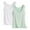 Mint Green, variant on Holzkary 2 Pcs Women's Basic Solid Camisole Stretch Casual Padded Built-In-Bra Modal Tank Tops Beige L