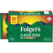 Folgers Classic Roast Decaffeinated Ground Coffee, 11.3-Ounce