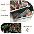 thumbnail image 6 of Round Rugs 5 Ft, Black Gnomes Christmas Non Slip Area Rugs for Kitchen Bedroom Entryway, Xmas Ball Gifts Snowflake Washable Carpet Runner Rug Floor Mats for Bedroom Home Decor, 6 of 9