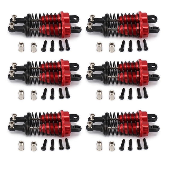 12 Pcs Oil Adjustable 65mm Shock Absorber Damper for A959 A969 A979 K929 Hpi Traxxas Losi ,Red