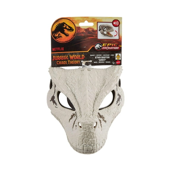 Jurassic World: Chaos Theory Atrociraptor Mask with Sound for Role Play, for Unisex Children