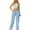 Light Blue, variant on VBVC No Boundaries Women's Casual Cargo Tied Pants,2 Flap Pocket Trousers For Ladies,Women's Y2K High Waist Jeans,Black,SizeL