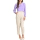 thumbnail image 2 of INSPIRAR CHIC Blusa de Manga Larga con Cuello Peter Pan y Botones Decorativos en la Espalda, Color Lila Claro, 2 of 6