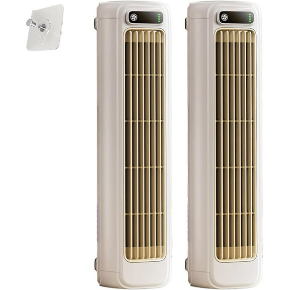 Outfany Cooling Ace Portable Air Conditioner, Migilife Cooling Ace, Three Wind Speeds, No Installation Required, Usb Charging, Suitable for Kitchen, Living Room, Bedroom (White*2)