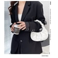 thumbnail image 2 of Bolso hobo fruncido Gabbi para mujer, pequeño, blanco, 2 of 5