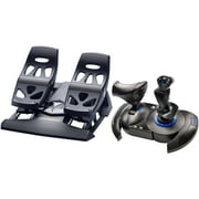 Thrustmaster 4169083 PS4/PC T.FLIGHT HOTAS 4 War Thunder Starter Pack and 2960764 TFRP Flight Rudder Pedals