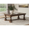 thumbnail image 2 of Signature Design by Ashley Korestone Coffee Table, Dark Brown, Contemporary Living Room Center Table, 2 of 6