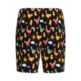 thumbnail image 2 of Lsque Flowe Rooster Mens Sleep Pajama Shorts,Short Pajama Pants, Cotton Ultra-Soft Knit-X-Large, 2 of 9