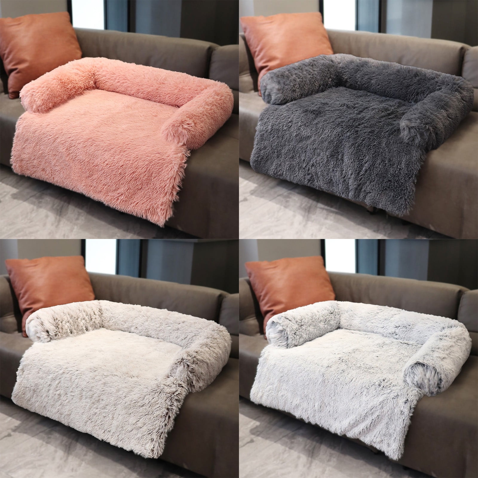 Elevated Pet Lounger Orthopedic Dog Cat Sofa Bed with Removable Mattress for Comfort
