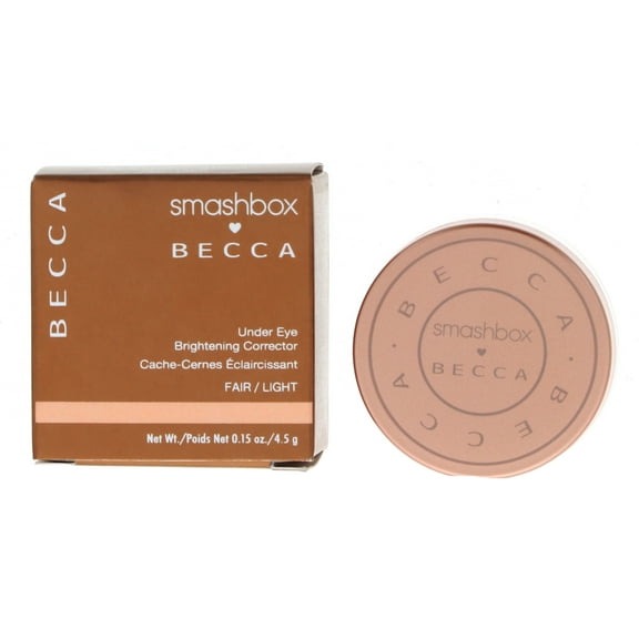 Smashbox X BECCA Full Coverage Under Eye Brightening Cream Corrector for Dark Circles, 0.16 oz., Fair/Light