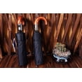 thumbnail image 1 of Paraguas automático de tres pliegues con forma de elefante, de piel sintética y mango de madera, de diez hojas, extragrande, de color negro, para hombre, totalmente automático, de tres, 1 of 6