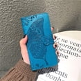 thumbnail image 5 of Case for iPhone 16 Pro Max Wallet Case for Women, Leather Flip Phone Case with Kickstand Magnetic and Card Holder Protective Case Cover for iPhone 16 Pro Max 6.9 inch Butterfly Blue SD, 5 of 10