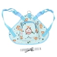 thumbnail image 1 of Mochila de dibujos animados para mascotas, bolsa de arnés ajustable para perros con correa para perros pequeños y grandes, viajes al aire libre, azul S, 1 of 5