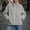 Gray, variant on Womens Hoodless Fleece Jacekt Warm Zip Up Turtleneck Casual Loose Fit Thick Winter Sherpa Jacket Purple M