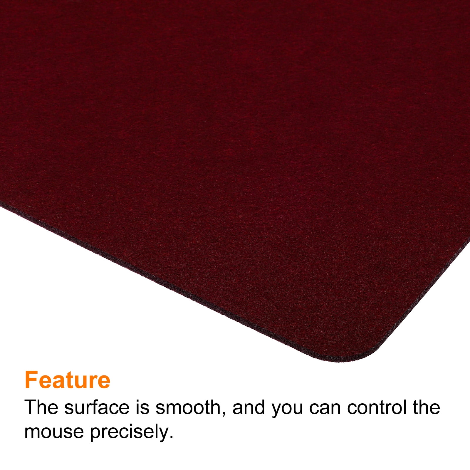 Unique Bargains Felt Dual Side Desk Pad Writing Mat for Office Home Red 23.5x20